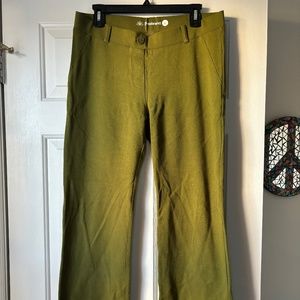 Green Boot Cut Dress Pant Yoga Pants by Betabrand!